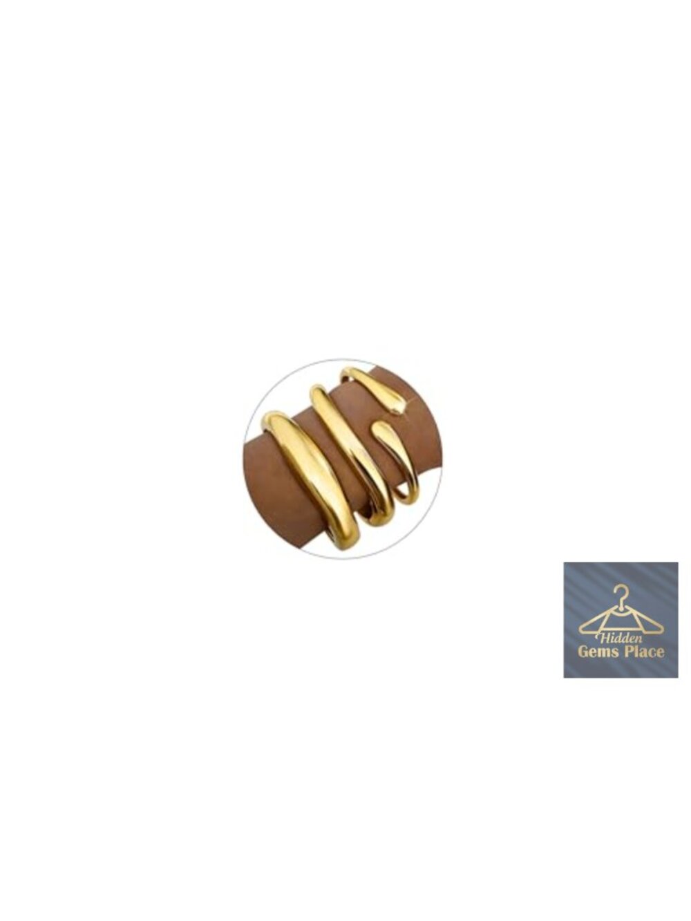Twisted Hinged Gold Bracelet Set, 14k Gold Plated Bangles for Women